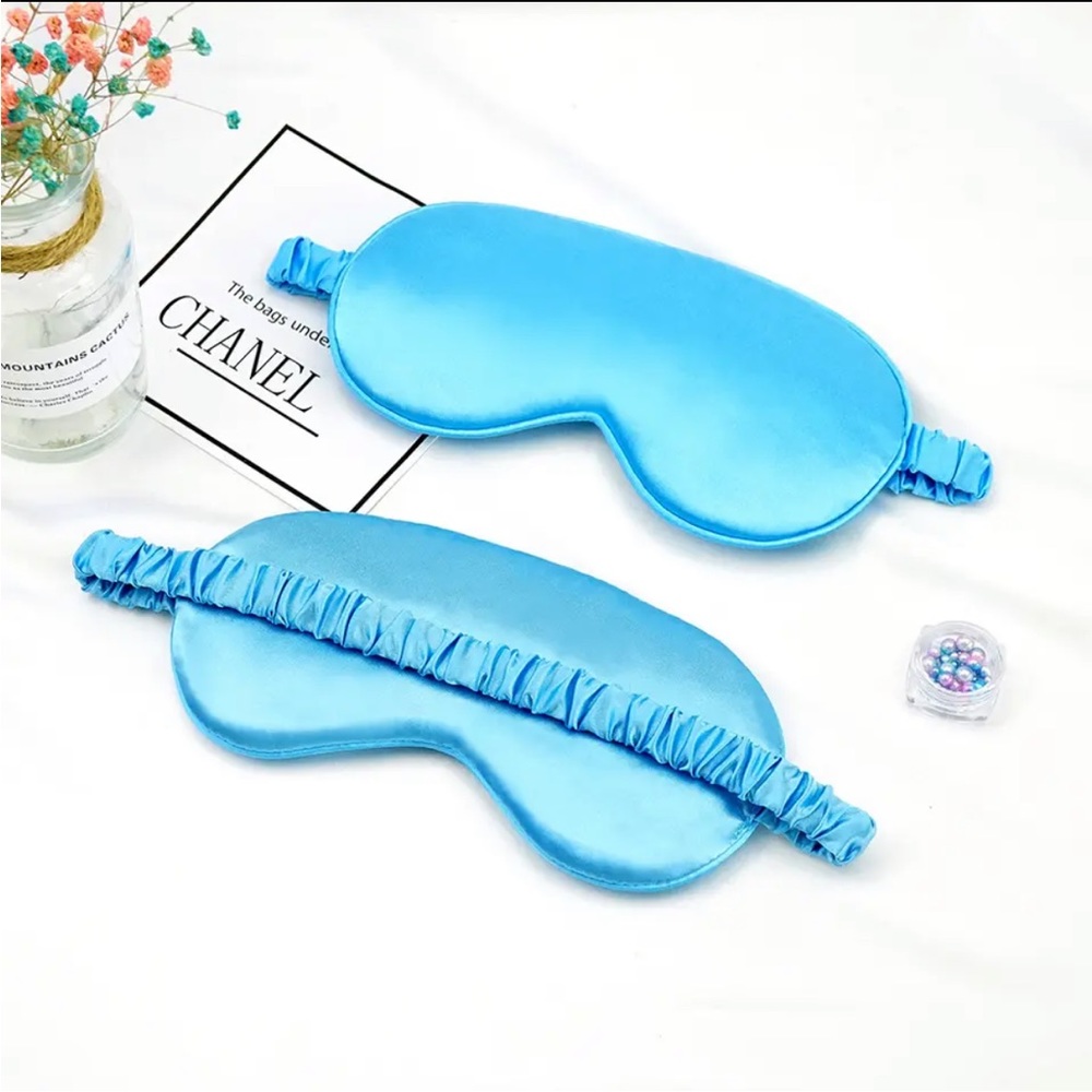Sleep Mask Satin Silk Eye Night Mask Cover Soft Relax Eyes Sleeping Blindfold